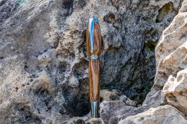 JR-Gentleman Füller Chrom & Gold Zebrano